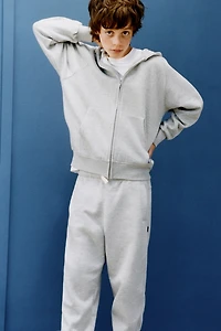 HOODED ZIP SWEATSHIRT