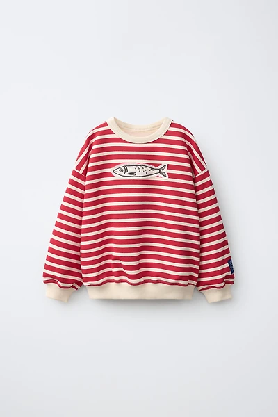 STRIPED SARDINE SWEATSHIRT