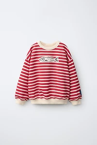 STRIPED SARDINE SWEATSHIRT