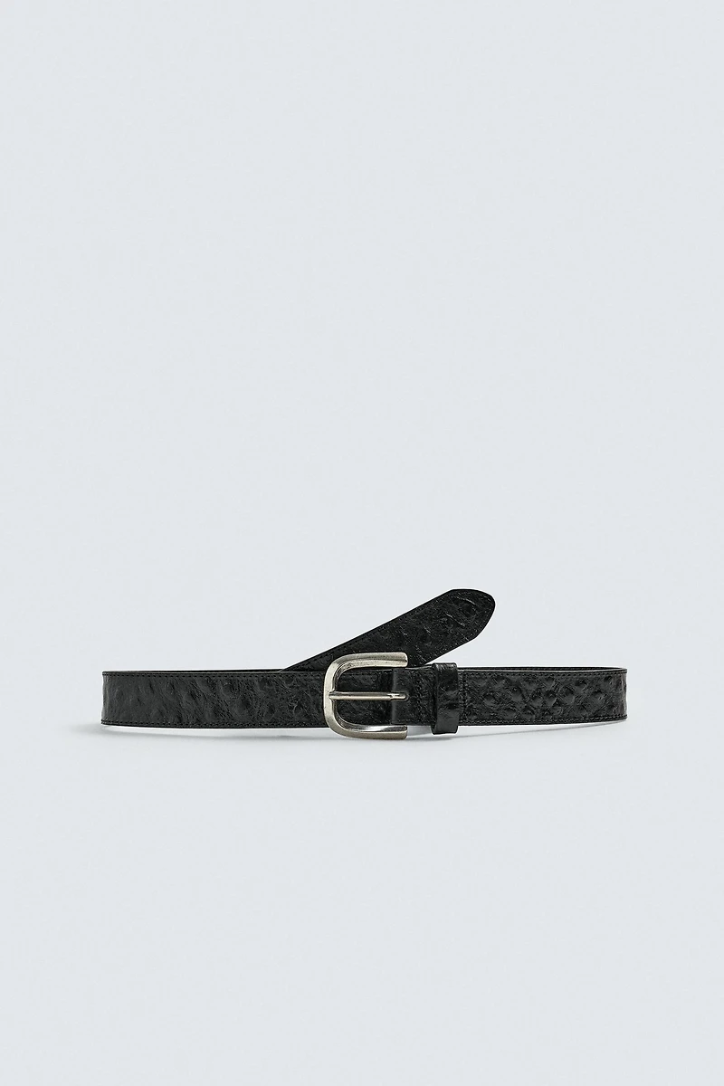CEINTURE EN CUIR GRAVÉ