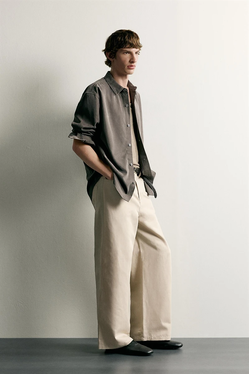 Cotton-Linen Relaxed-Fit Pants