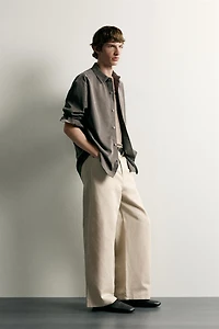Cotton-Linen Relaxed-Fit Pants