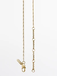 Pendentif long cacao houppe