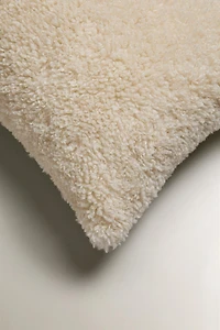 FAUX FUR THROW PILLOW COVER