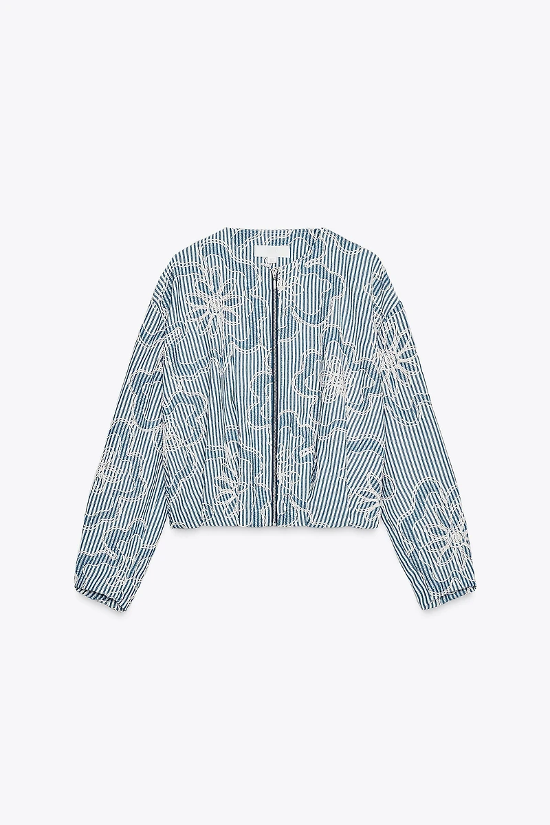 TEXTURED BOMBER JACKET