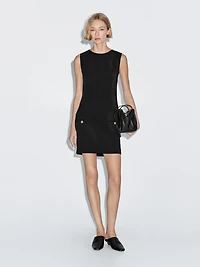 Short dress with button details
