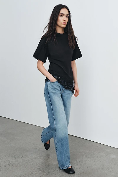 HEAVY COTTON LACE T-SHIRT