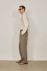 Pantalon double pince lin - LIMITED EDITION