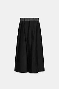 MIDI SKIRT WITH BELT