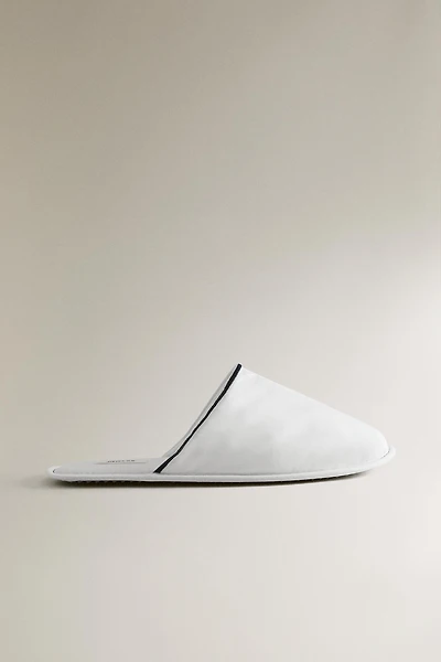 SCALLOPED MULE SLIPPERS