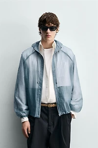 CROPPED FIT LIGHTWEIGHT TECHNICAL JACKET