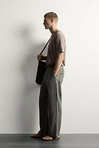 100% LINEN RELAXED FIT KNIT T-SHIRT