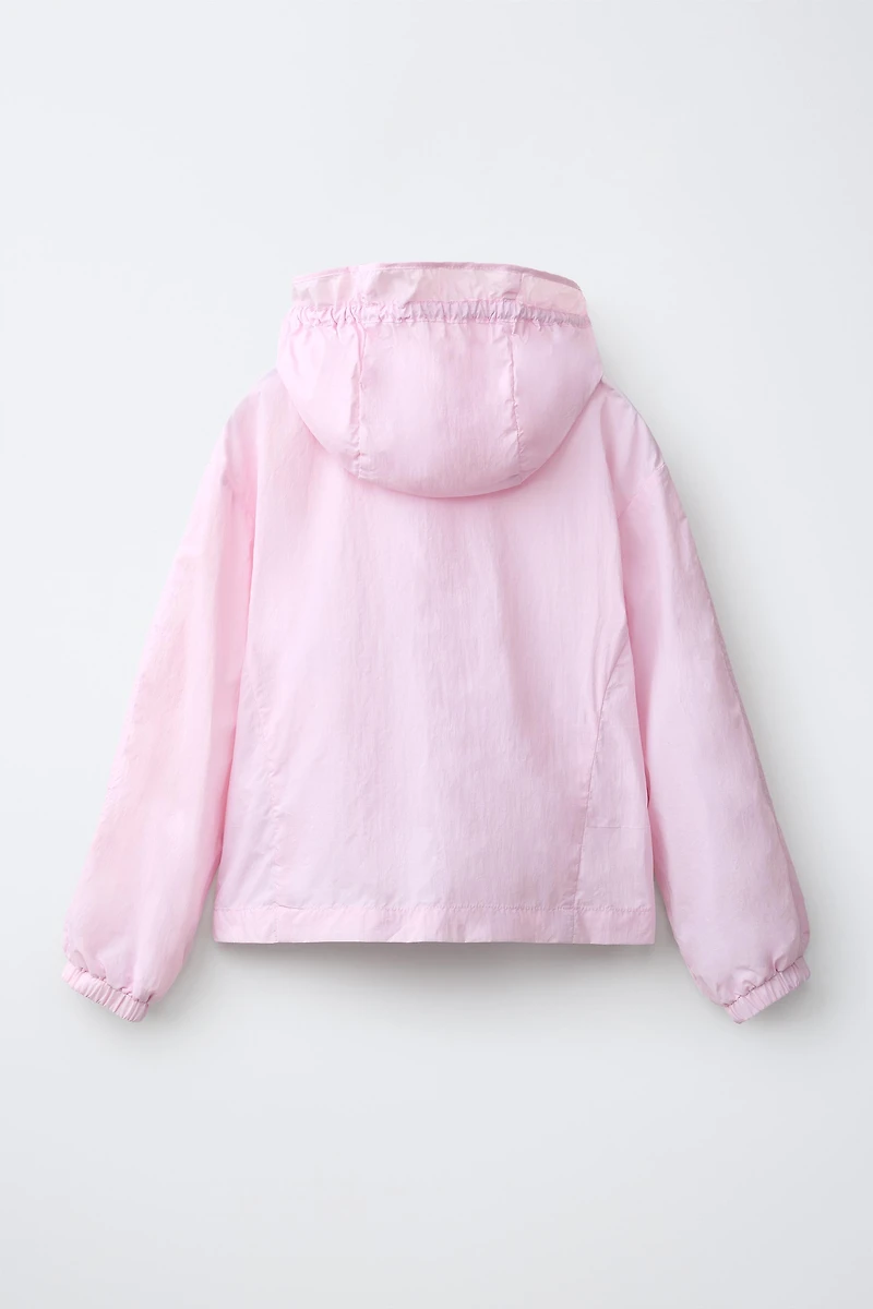 WATER REPELLENT HOODED RAINCOAT