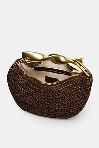 MINI BAG WITH METALLIC HANDLE