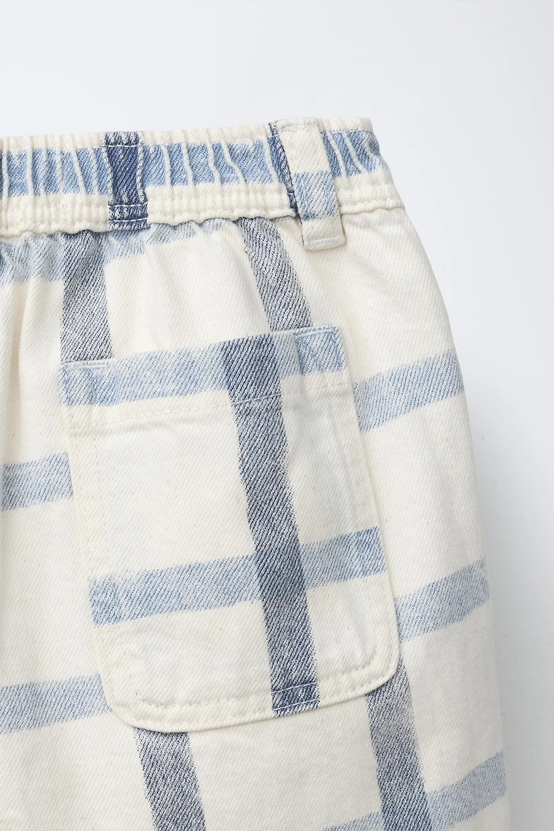 PLAID BAGGY PANTS