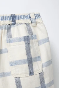 PLAID BAGGY PANTS