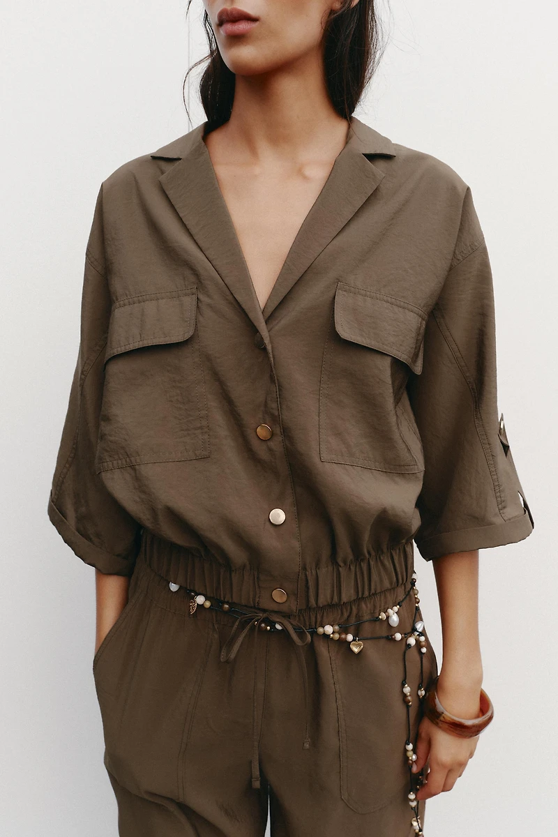 SHORT SLEEVE SAFARI SHIRT