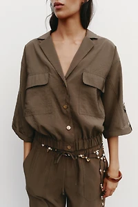 SHORT SLEEVE SAFARI SHIRT