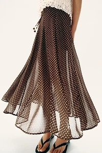 POLKA DOT MIDI SKIRT