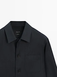 Surchemise en lin avec poches, look complet