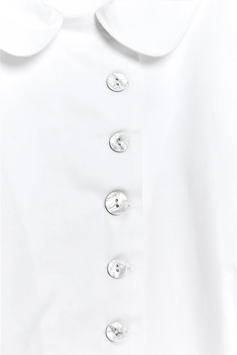 BUTTONED TRENCH COAT TOP