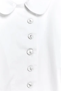 BUTTONED TRENCH COAT TOP