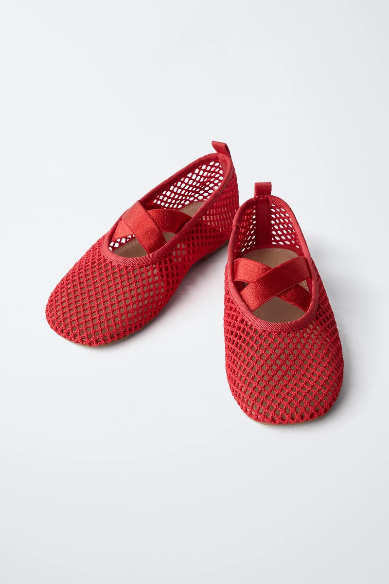 MESH BALLET FLATS