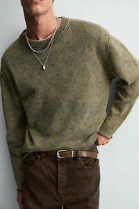 PULL DÉLAVÉ EN COTON