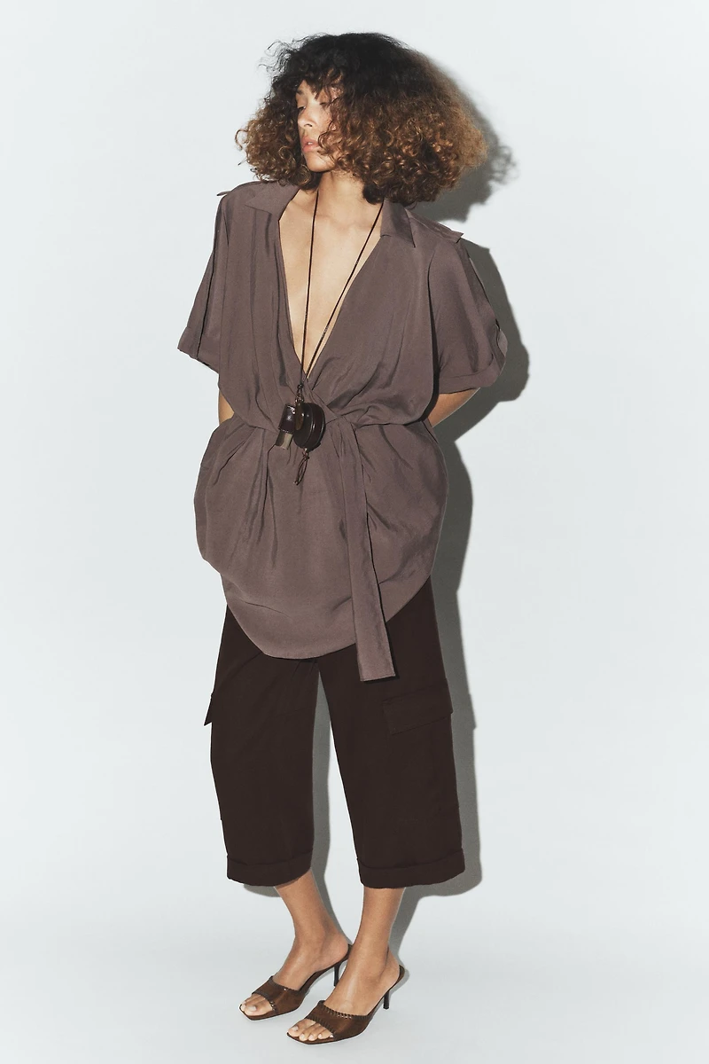 SHORT WRAP DRESS