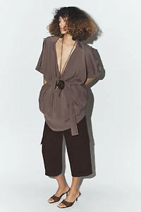 SHORT WRAP DRESS