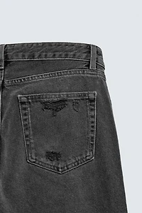 RIPPED FLARE FIT JEANS