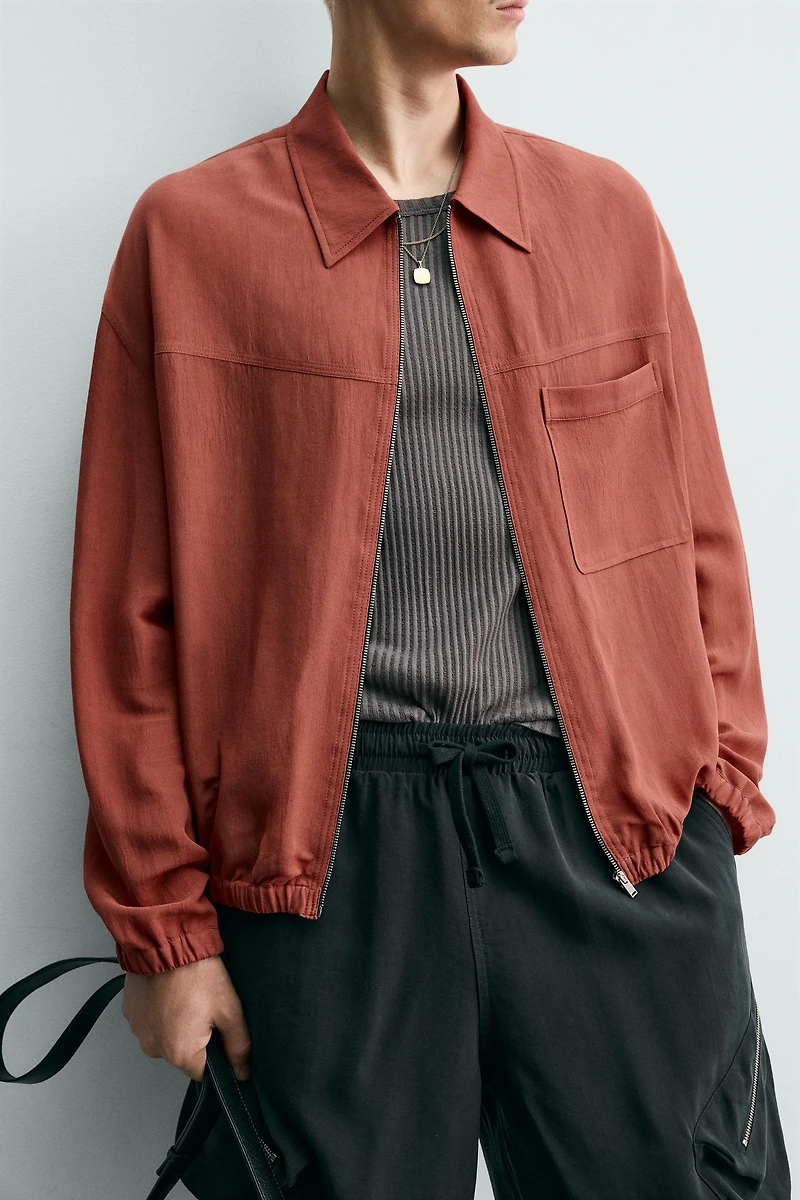 SURCHEMISE RELAXED FIT ZIPPÉE