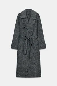 BELTED WOOL COAT