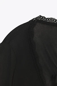 RUCHED TIE TOP