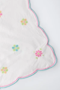 CROSS-STITCH FLORAL BANDANA