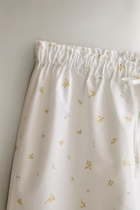 PANTALON FLEURI