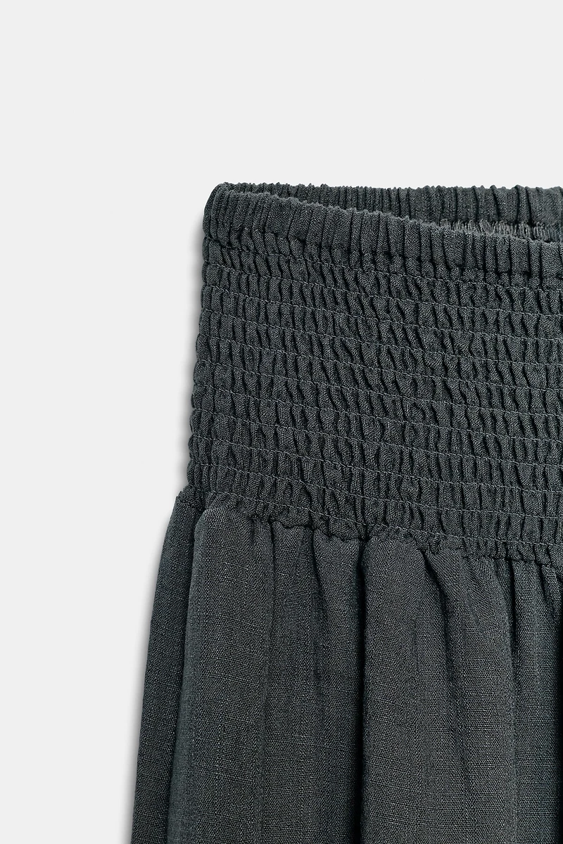 ELASTIC WAIST BAGGY PANTS