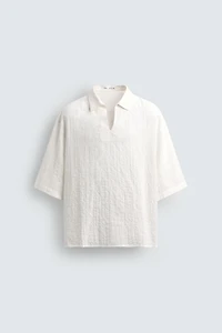 TEXTURED POLO SHIRT