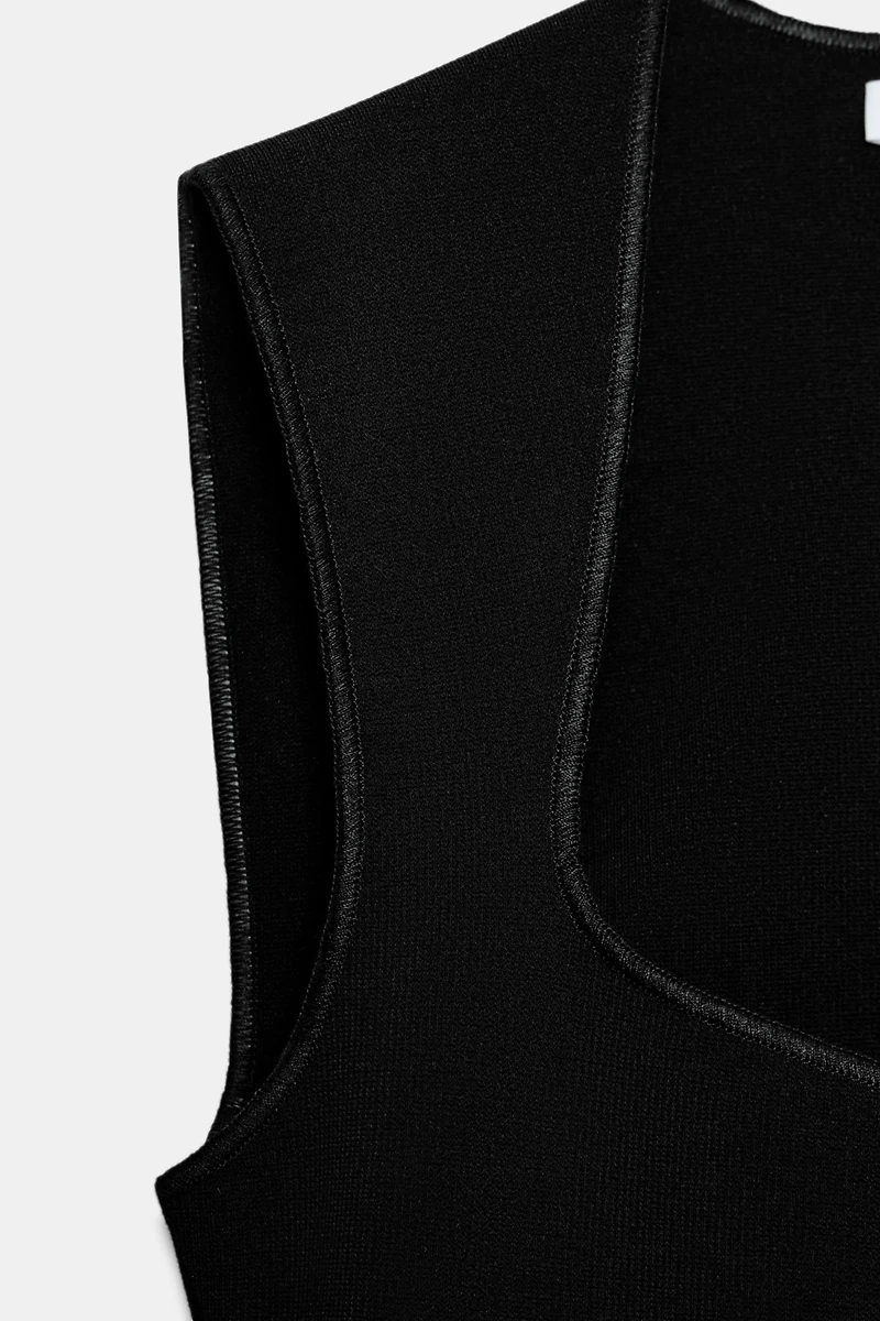STRETCH SQUARE NECK BODYSUIT
