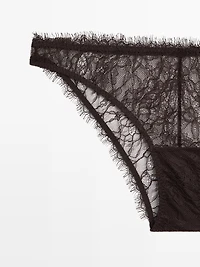 Culotte dentelle fleur