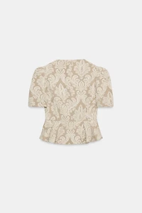 BLAZER PEPLUM JACQUARD
