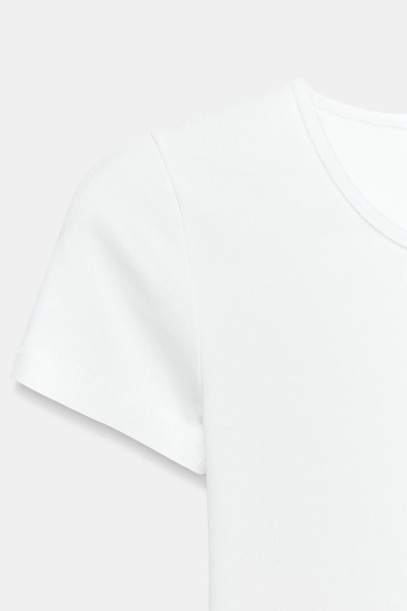 RIB SHORT SLEEVE T-SHIRT