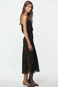 ANIMAL PRINT MIDI DRESS