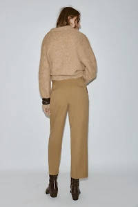 BRUSHED EFFECT KNIT JUMPER