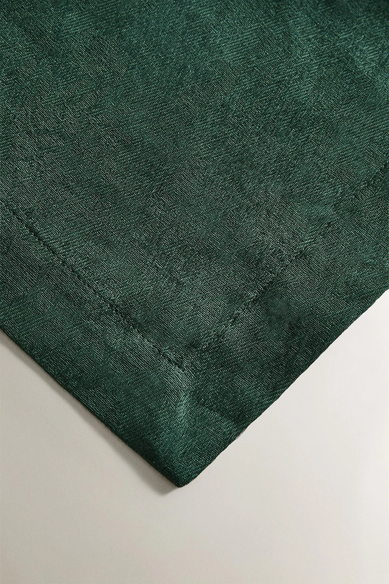 CHRISTMAS COTTON JACQUARD TABLECLOTH WITH BRANCHES