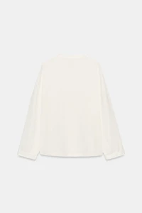 LINEN OVERSIZED SHIRT WITH FROG FASTENING
