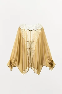 ZW COLLECTION COMBINATION LACE BLOUSE