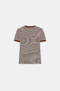 T-SHIRT RAYURES MANCHES COURTES