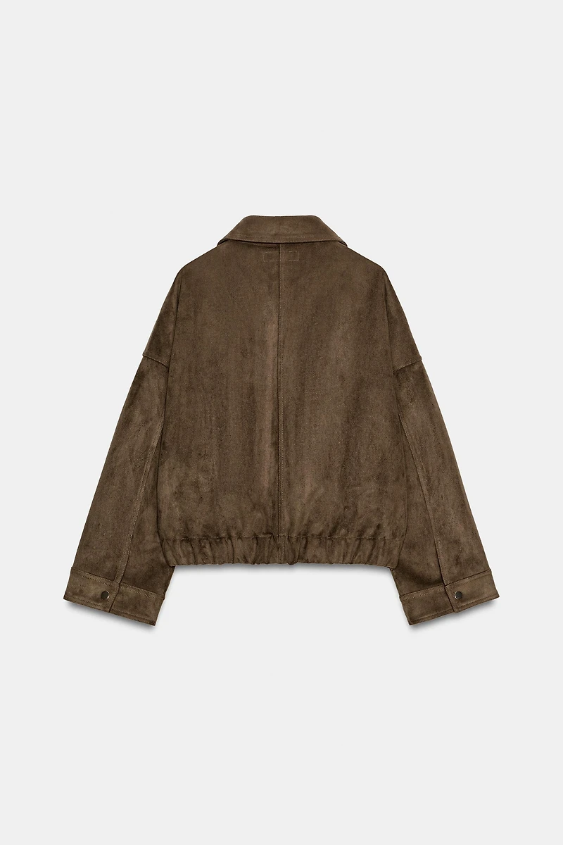 BLOUSON EFFET DAIM