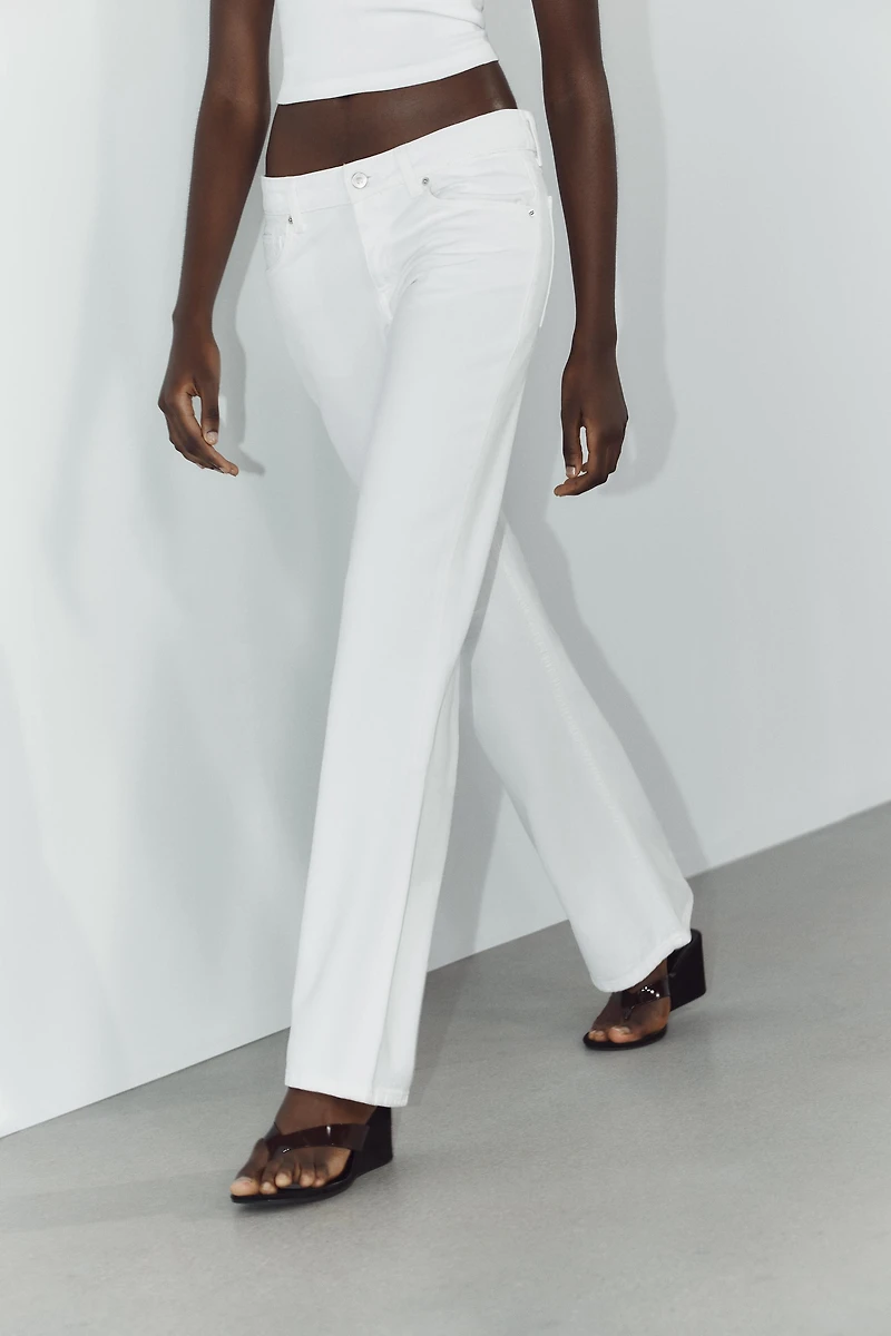 TRF LOW RISE WIDE LEG JEANS